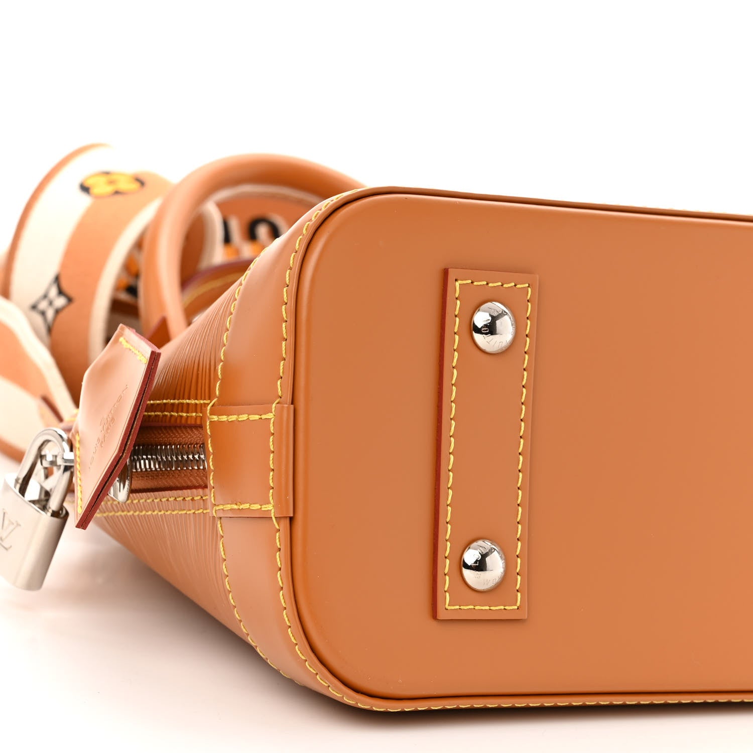 Louis Vuitton Epi Jacquard Alma BB Honey Gold 7 of 9
