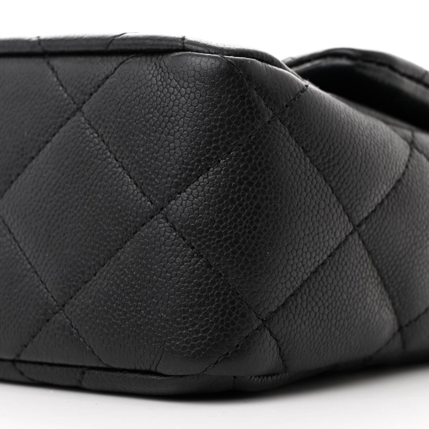 Caviar Quilted Sweetheart Flap Black