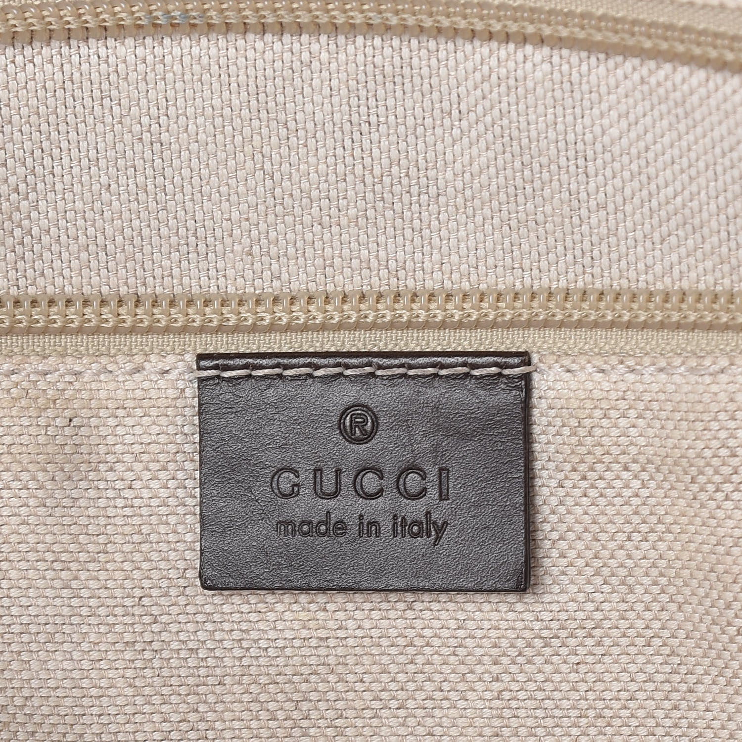 Gucci GG Supreme Monogram Medium Zippered Tote Dark Brown 6 of 9
