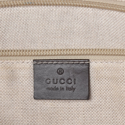 Gucci GG Supreme Monogram Medium Zippered Tote Dark Brown 6 of 9