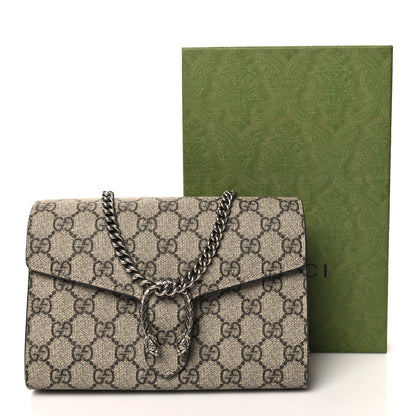 Gucci GG Supreme Monogram Mini Dionysus Chain Wallet Beige Taupe 12 of 12