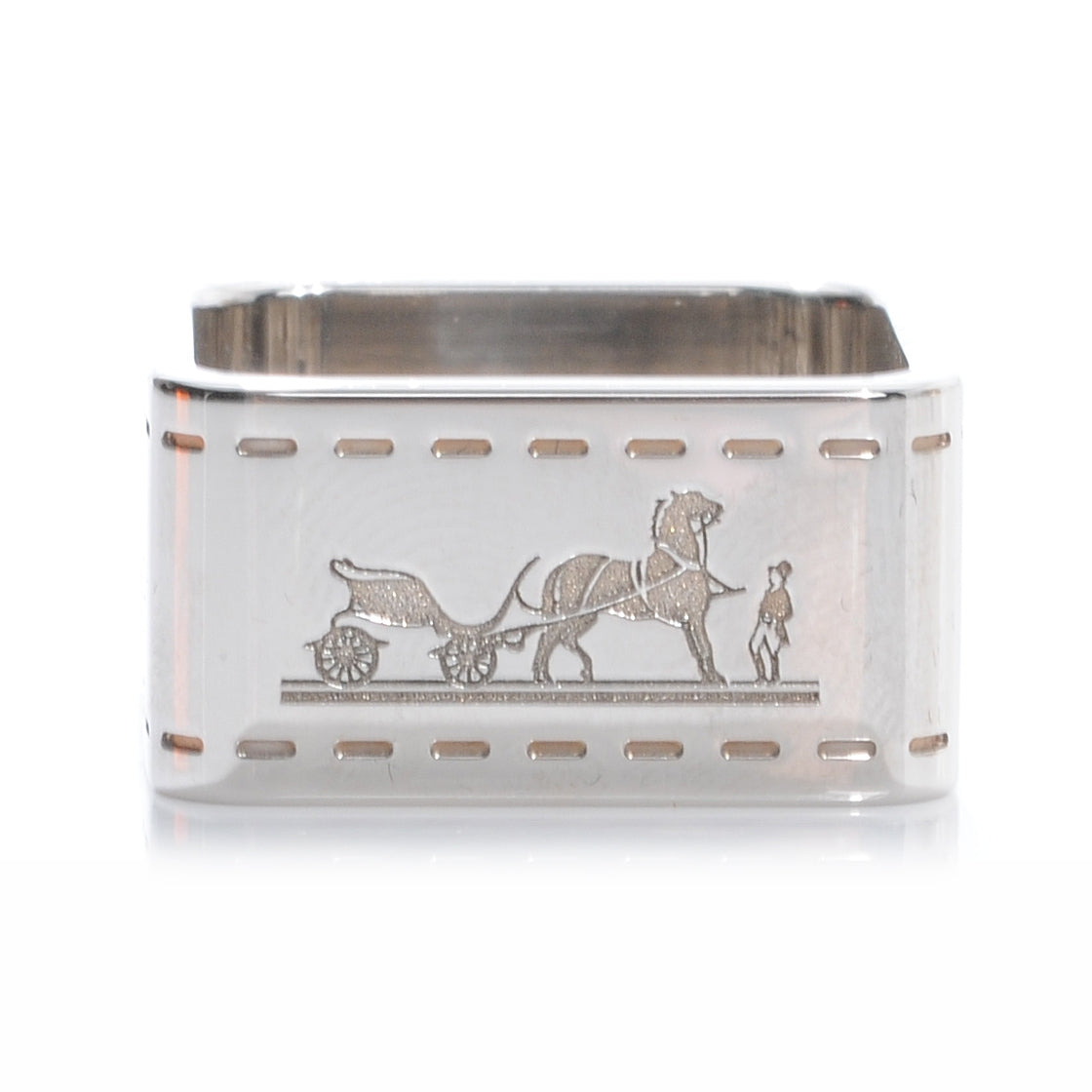 Hermes Palladium Bolduc Scarf Ring 1 of 5