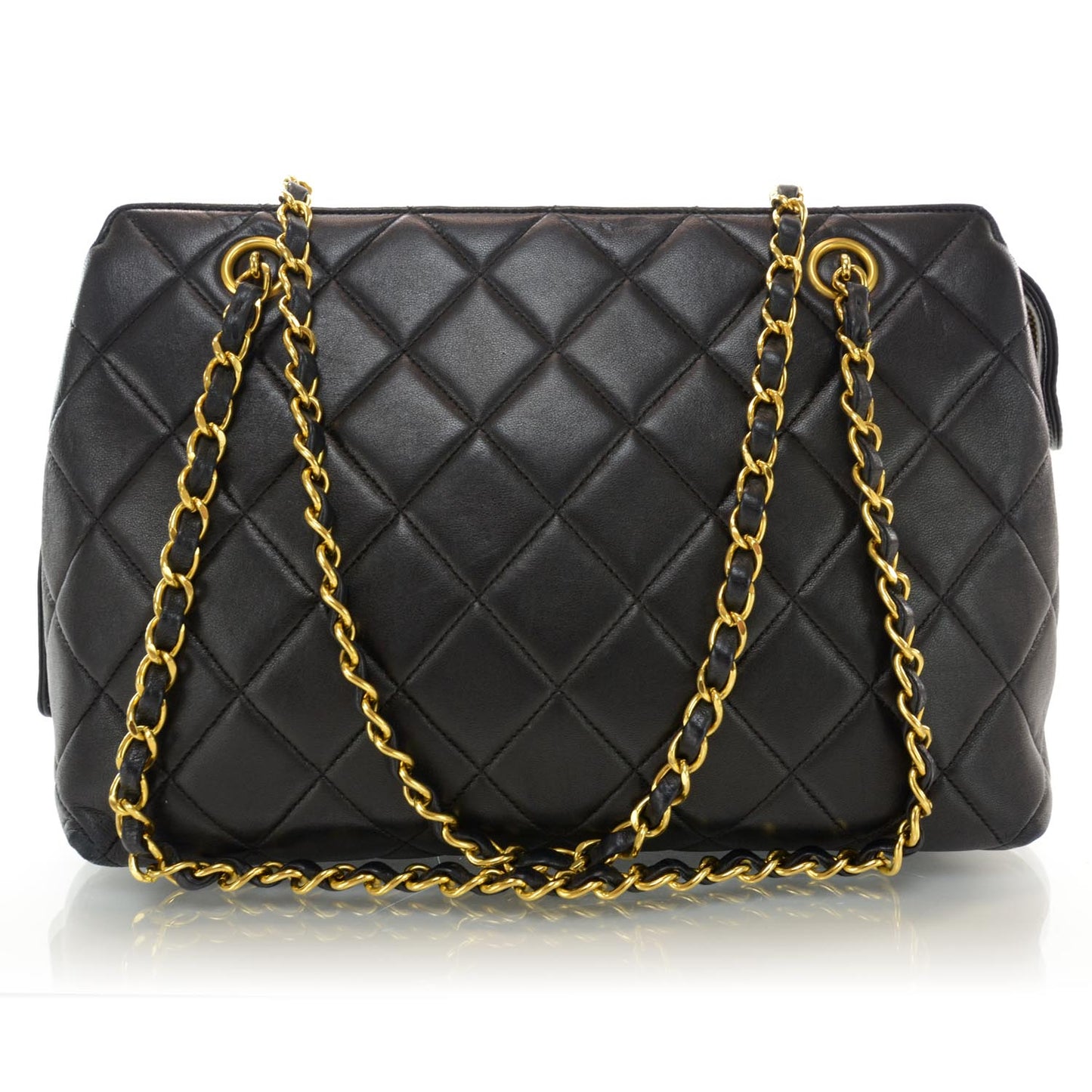 Lambskin Shoulder Bag Black
