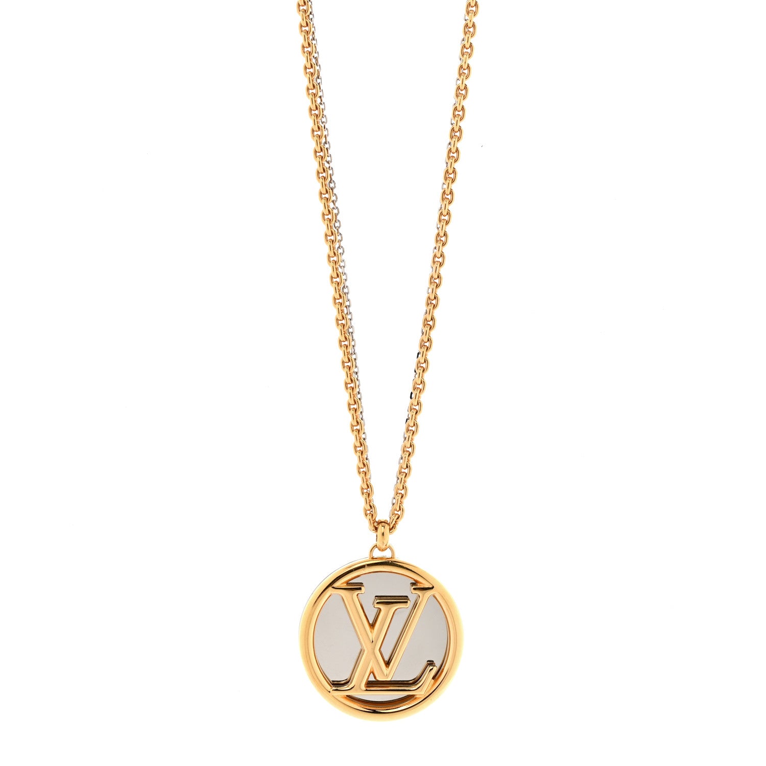 Louis Vuitton Louise Long Necklace Gold 1 of 9