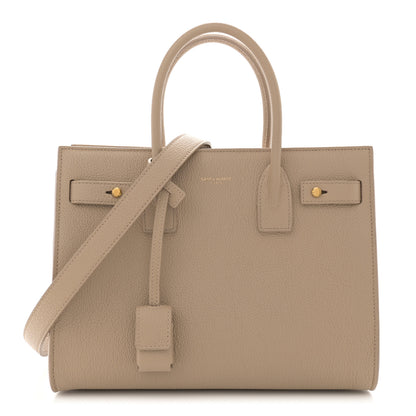 Saint Laurent Grained Calfskin Baby Sac De Jour Souple Sea Salt 1 of 12