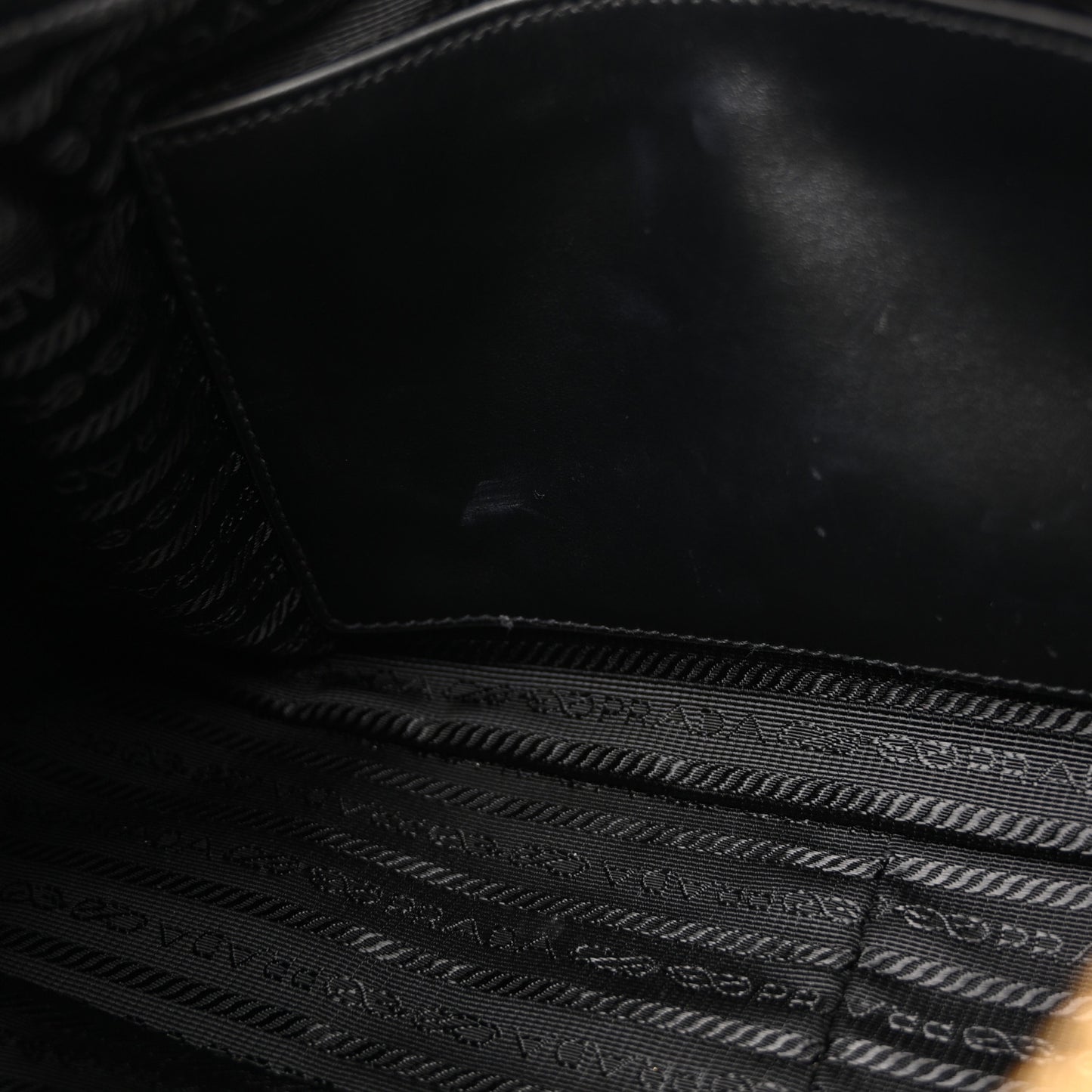 Re-Nylon Vitello Large Aimee Shoulder Bag Black
