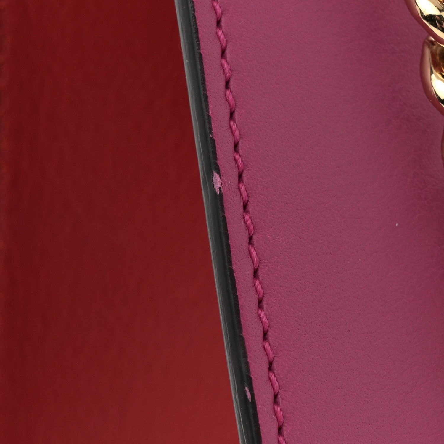 Gucci Moon Calfskin Bi-Color Medium Padlock Shoulder Bag New Rosette Hibiscus Red 13 of 13