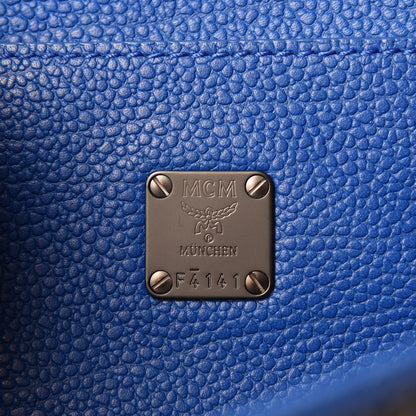 MCM Visetos Kira Drawstring Bag Black Blue 7 of 7