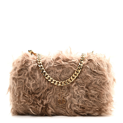 Burberry Mohair TB Lola Bag Camel 1 of 9