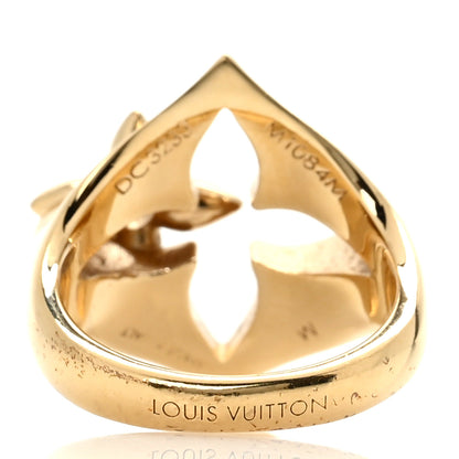 Louis Vuitton LV Flowergram Ring 63/10.25 Gold 4 of 6