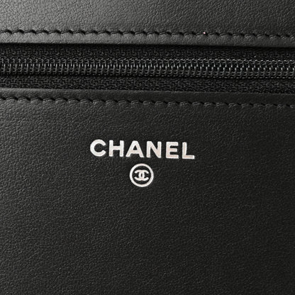 Chanel Caviar Quilted Boy Wallet On Chain WOC Black 6 of 14