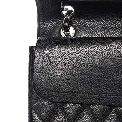 Chanel Caviar Quilted Medium Double Flap Black 12 of 14