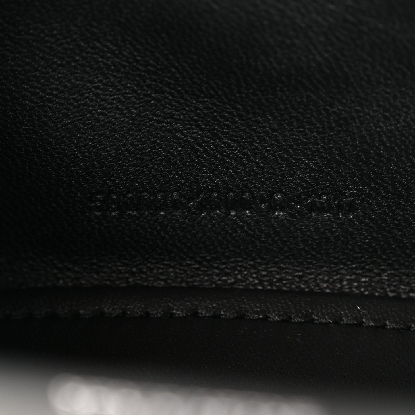 Shiny Calfskin Monochrome Crocodile Embossed Hourglass Top Handle Bag XS Black