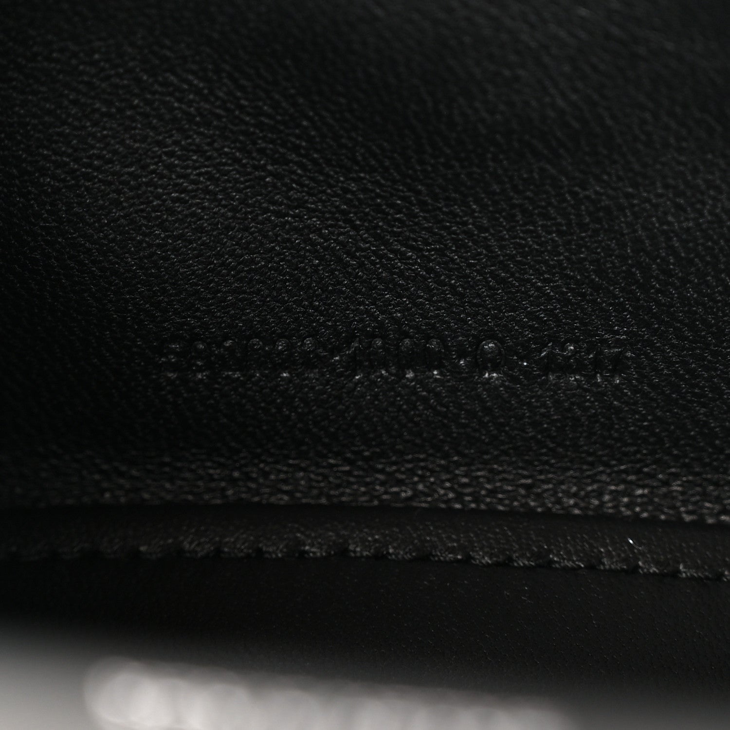 Balenciaga Shiny Calfskin Monochrome Crocodile Embossed Hourglass Top Handle Bag XS Black 7 of 11