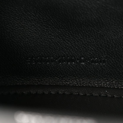 Balenciaga Shiny Calfskin Monochrome Crocodile Embossed Hourglass Top Handle Bag XS Black 7 of 11