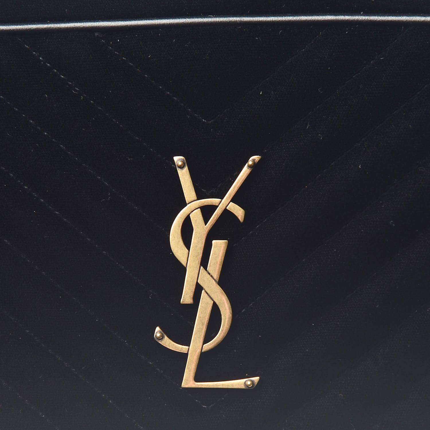 Saint Laurent Velvet Matelasse Monogram Lou Camera Bag Black 10 of 10