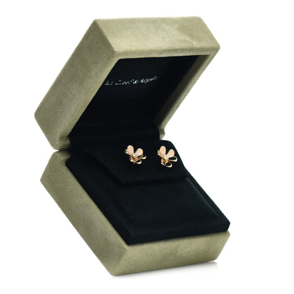 Van Cleef & Arpels 18K Yellow Gold Diamond Mini Frivole Earrings 5 of 5