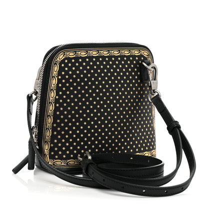 Gucci X SEGA Calfskin GUCCY Stars Mini Dome Shoulder Bag Black Gold 3 of 13