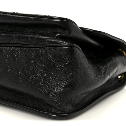 Saint Laurent Crinkled Calfskin Matelasse Monogram Medium Niki Chain Satchel Black 11 of 11
