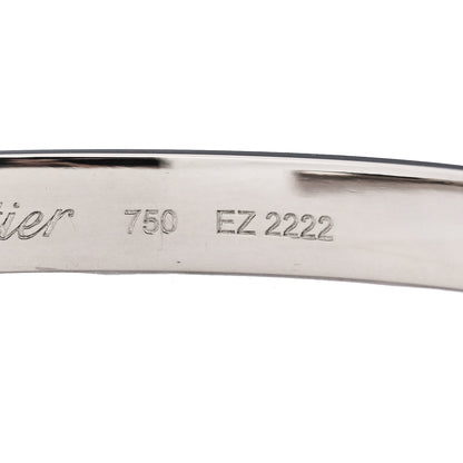 Cartier 18K White Gold LOVE Cuff Bracelet 17 5 of 5