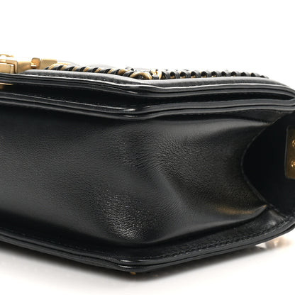 Chanel Lambskin Quilted Small Top Handle Boy Flap Black 10 of 11