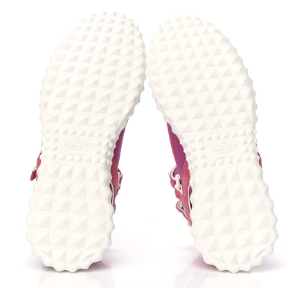 Valentino Garavani Body Tech Knit Free Rockstud Sock High Top Sneakers 36.5 Pink 5 of 7