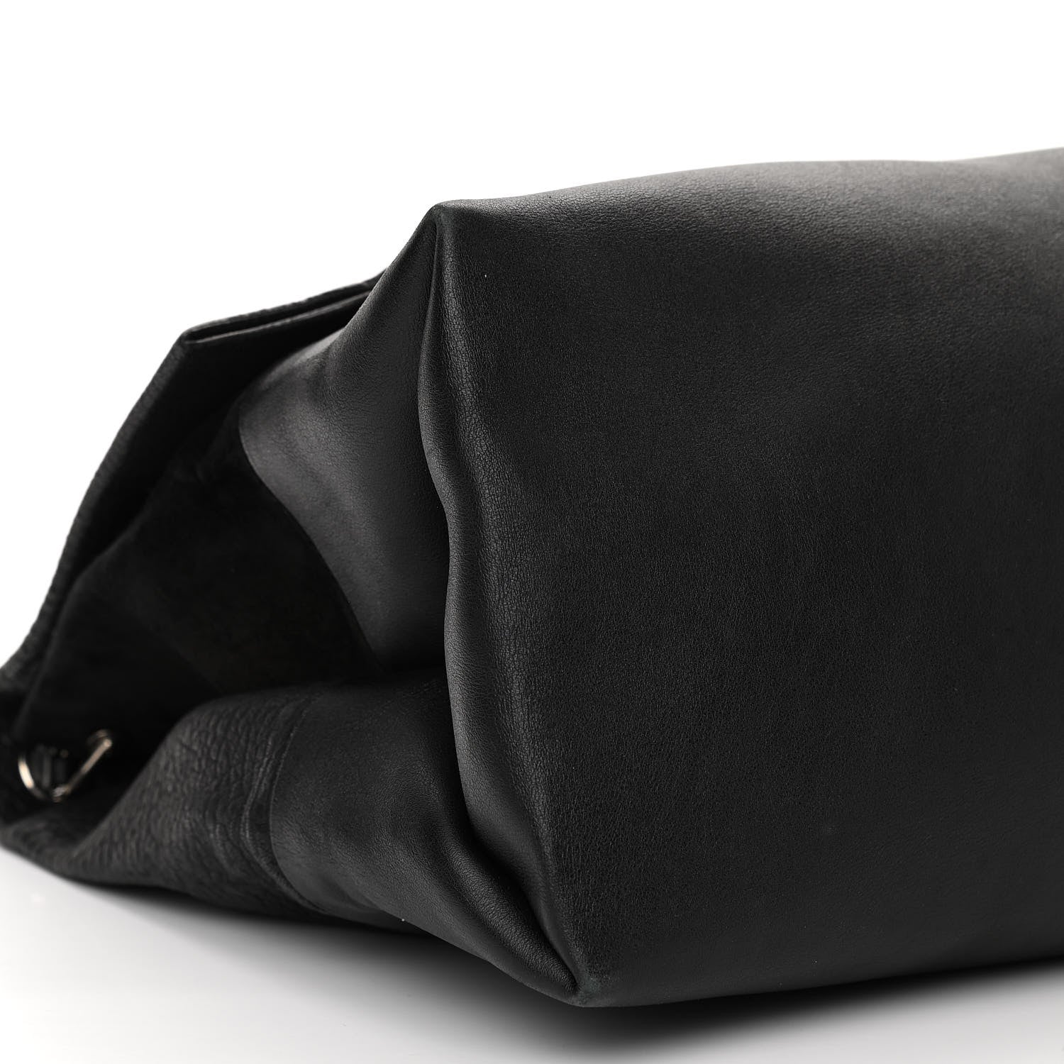 Celine Shrunken Lambskin All Soft Shoulder Bag Black 8 of 14