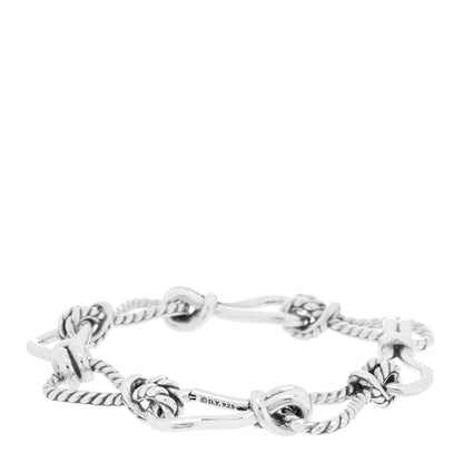 David Yurman Sterling Silver Thoroughbred Loop Chain Bracelet 2 of 3