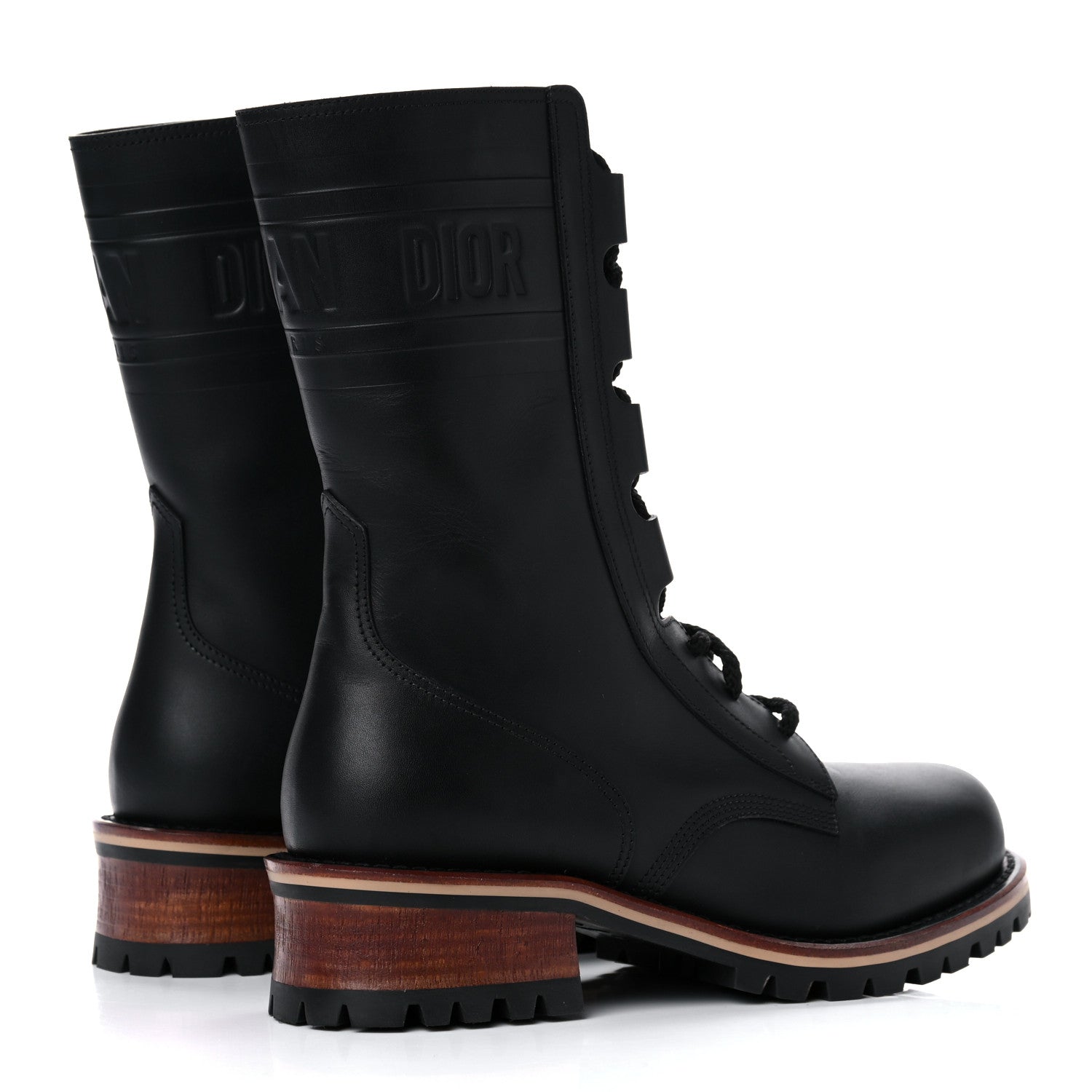 Christian Dior Calfskin Dior Quest 35mm Hiking Boots 37.5 Black 4 of 13