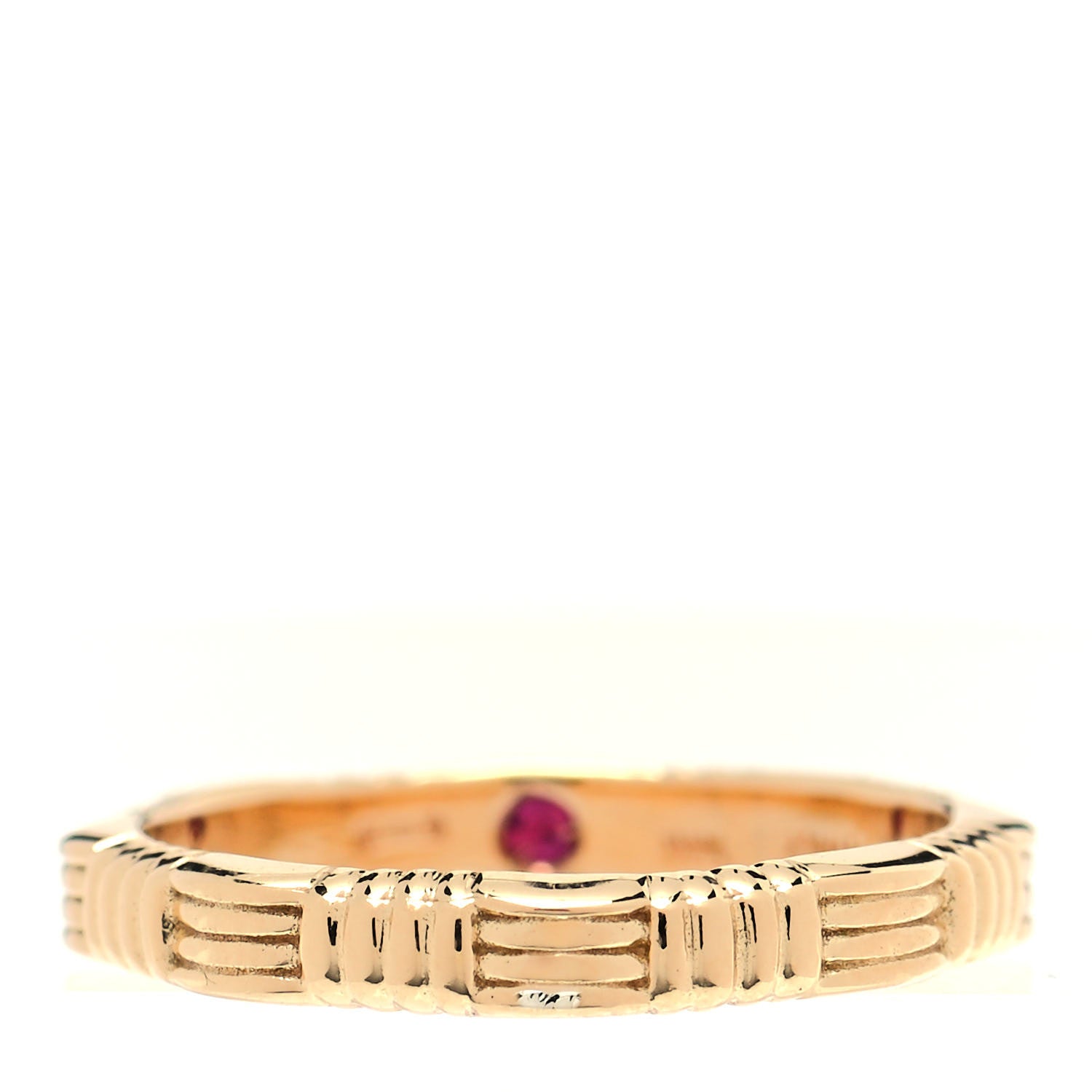 product image of ROBERTO COIN 18K Yellow Gold 3mm Octagonal Band Ring 53 6.5 FASHIONPHILE