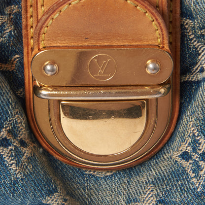 Louis Vuitton Monogram Denim Pleaty Blue 8 of 10