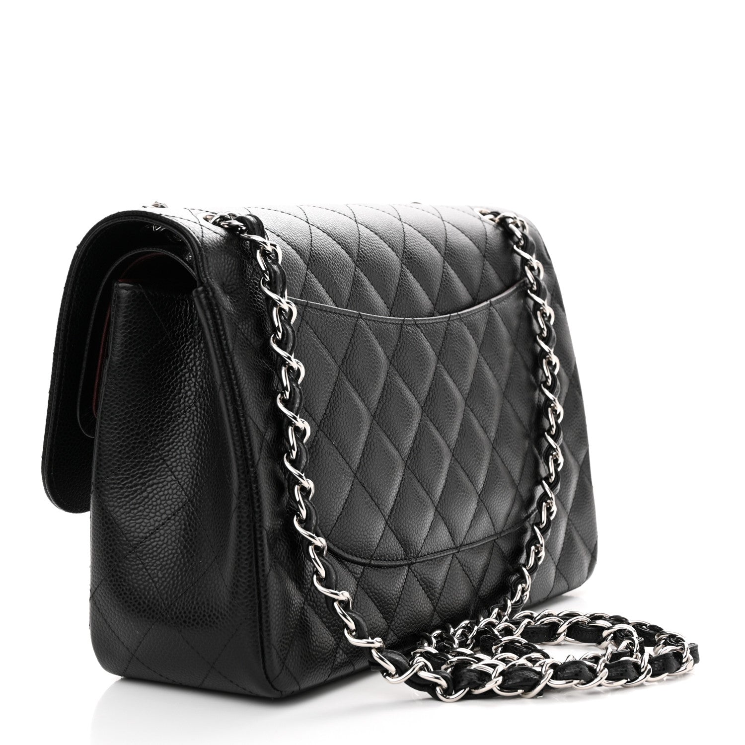 Chanel Caviar Quilted Jumbo Double Flap Black 3 of 12