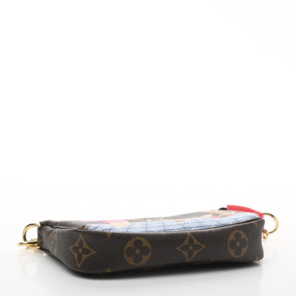 Louis Vuitton Monogram 2021 Christmas Animation London Mini Pochette Accessories Red 4 of 7