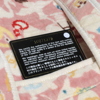 Chanel Terry Cotton Baby Animals Diaper Bag Pink 9 of 9