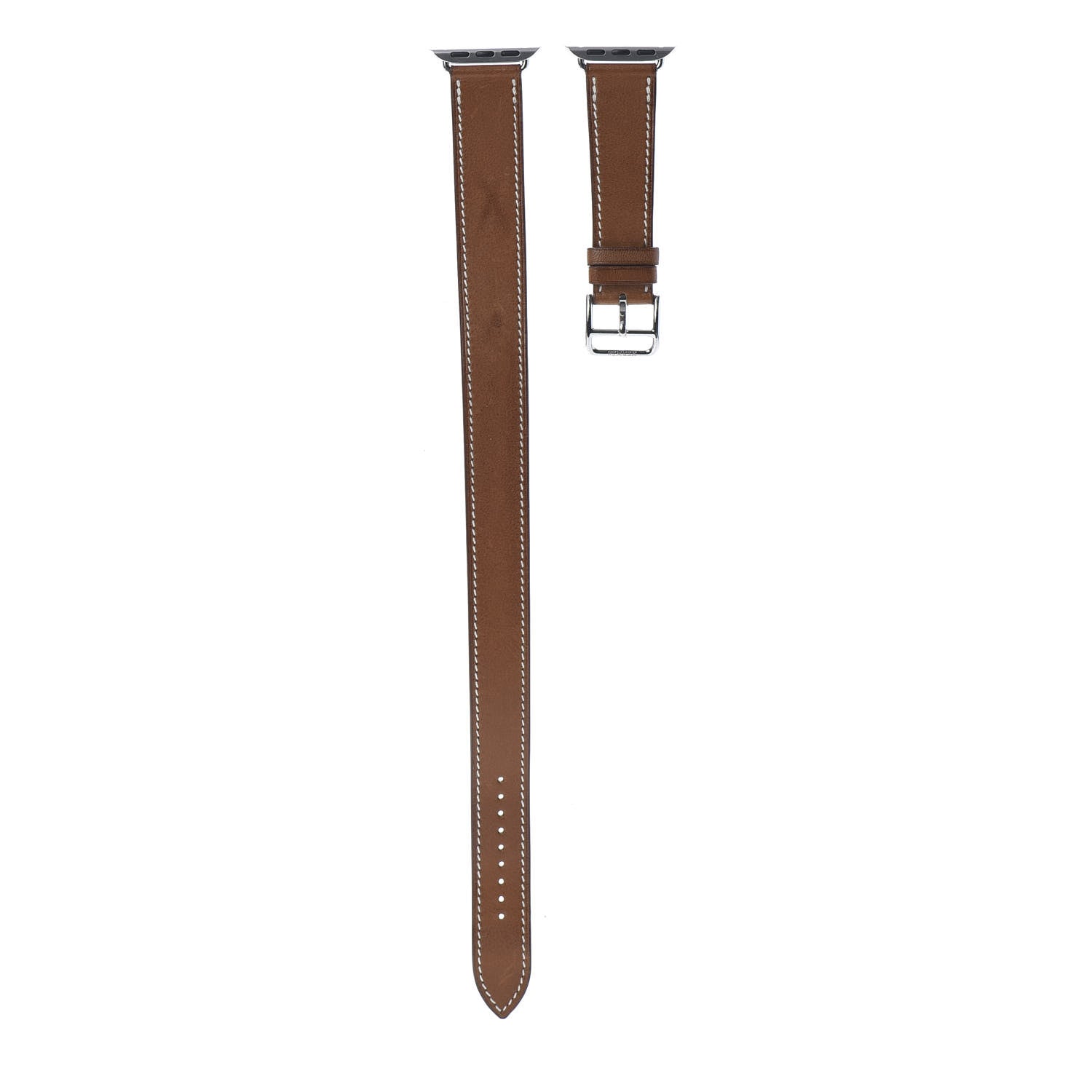 Hermes Barenia 40mm Apple Watch Double Tour Band Fauve 1 of 16