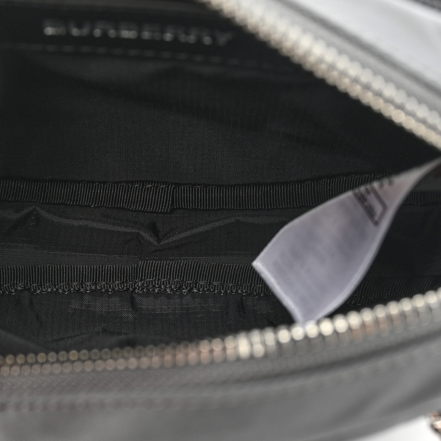 Burberry Econyl Logo Print Small Cannon Bum Bag Charcoal Grey 5 of 8