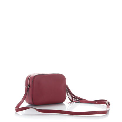 Gucci Pebbled Calfskin Studded Small Soho Disco Bag Soft Burgundy 3 of 7