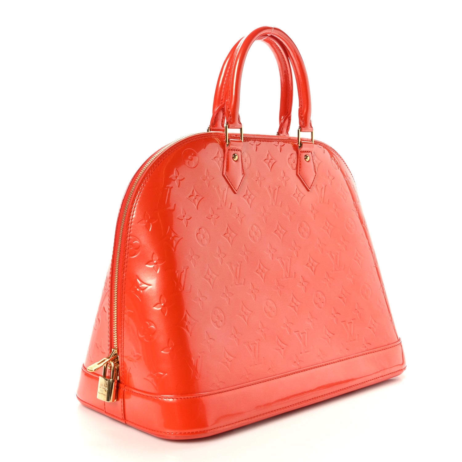 Louis Vuitton Vernis Alma GM Orange Sunset 3 of 10