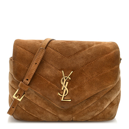 Saint Laurent Suede Toy Loulou Shoulder Bag Cinnamon 1 of 9