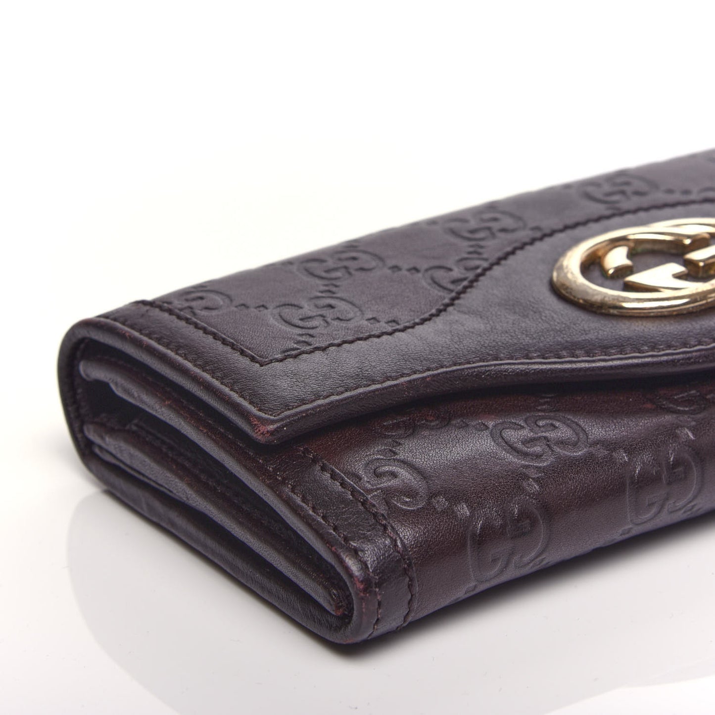 Guccissima Sukey Continental Wallet Purple