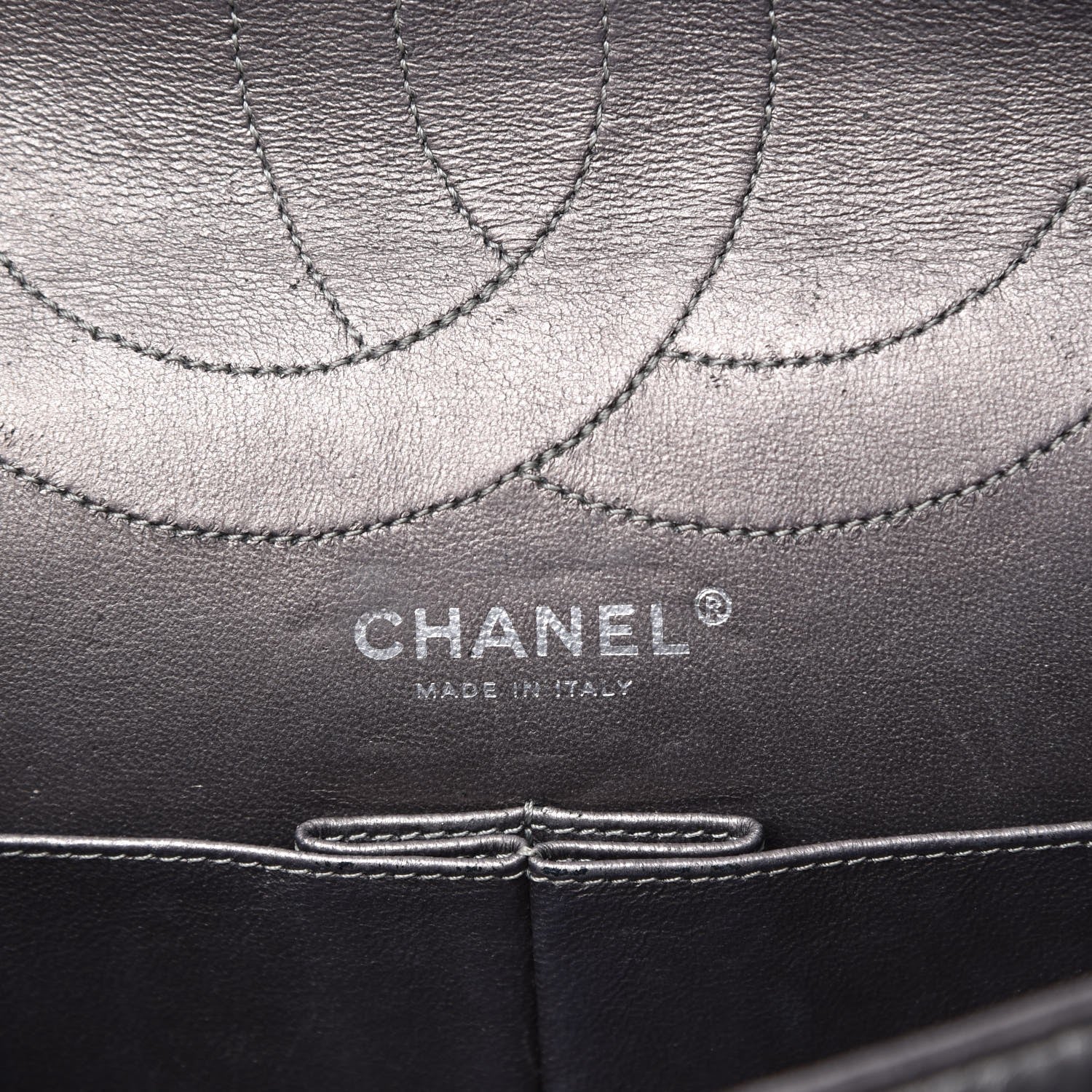 Chanel Metallic Aged Calfskin Quilted 2.55 Reissue 227 Flap Dark Silver 6 of 15