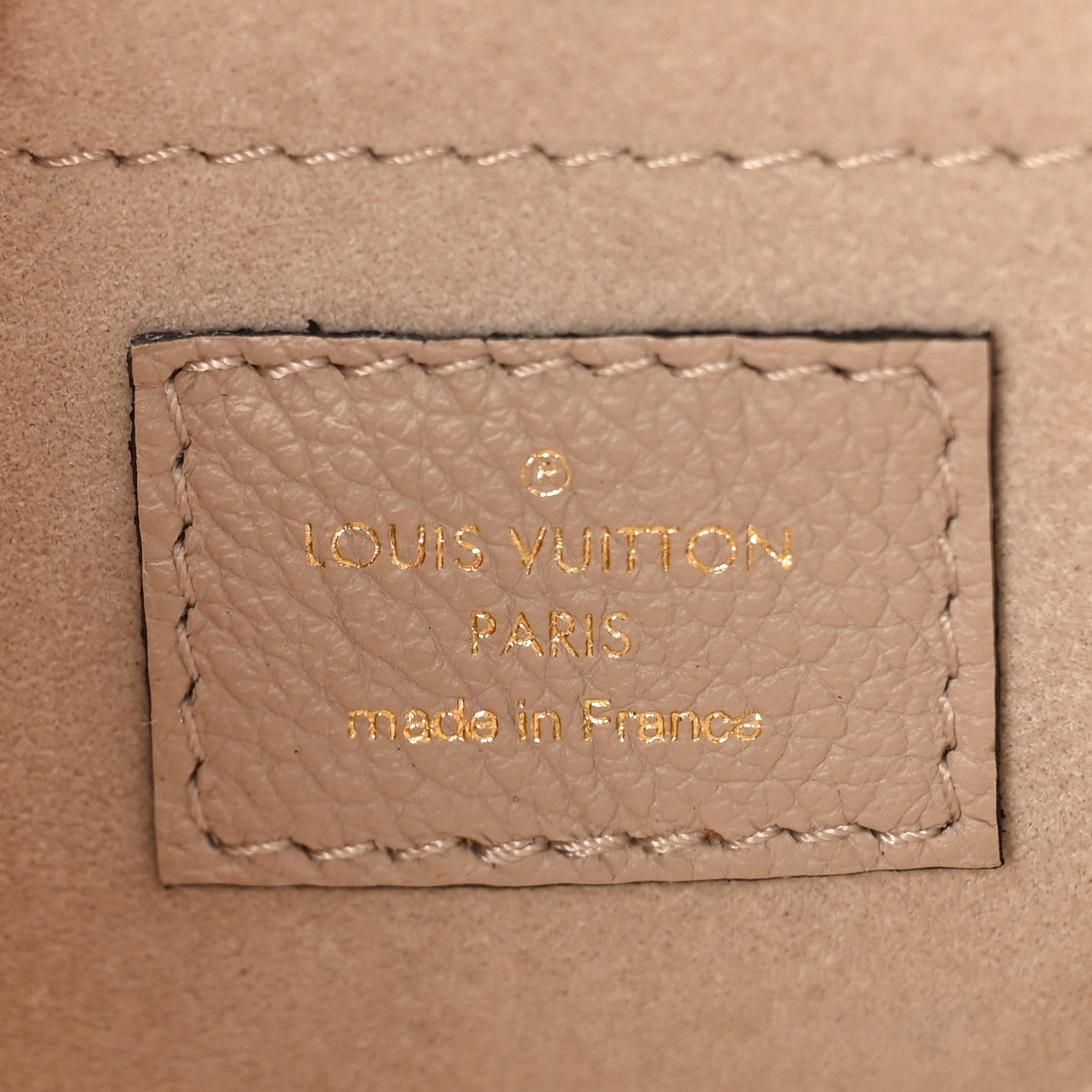 Louis Vuitton Grained Calfskin Lockme Tender Greige 6 of 10