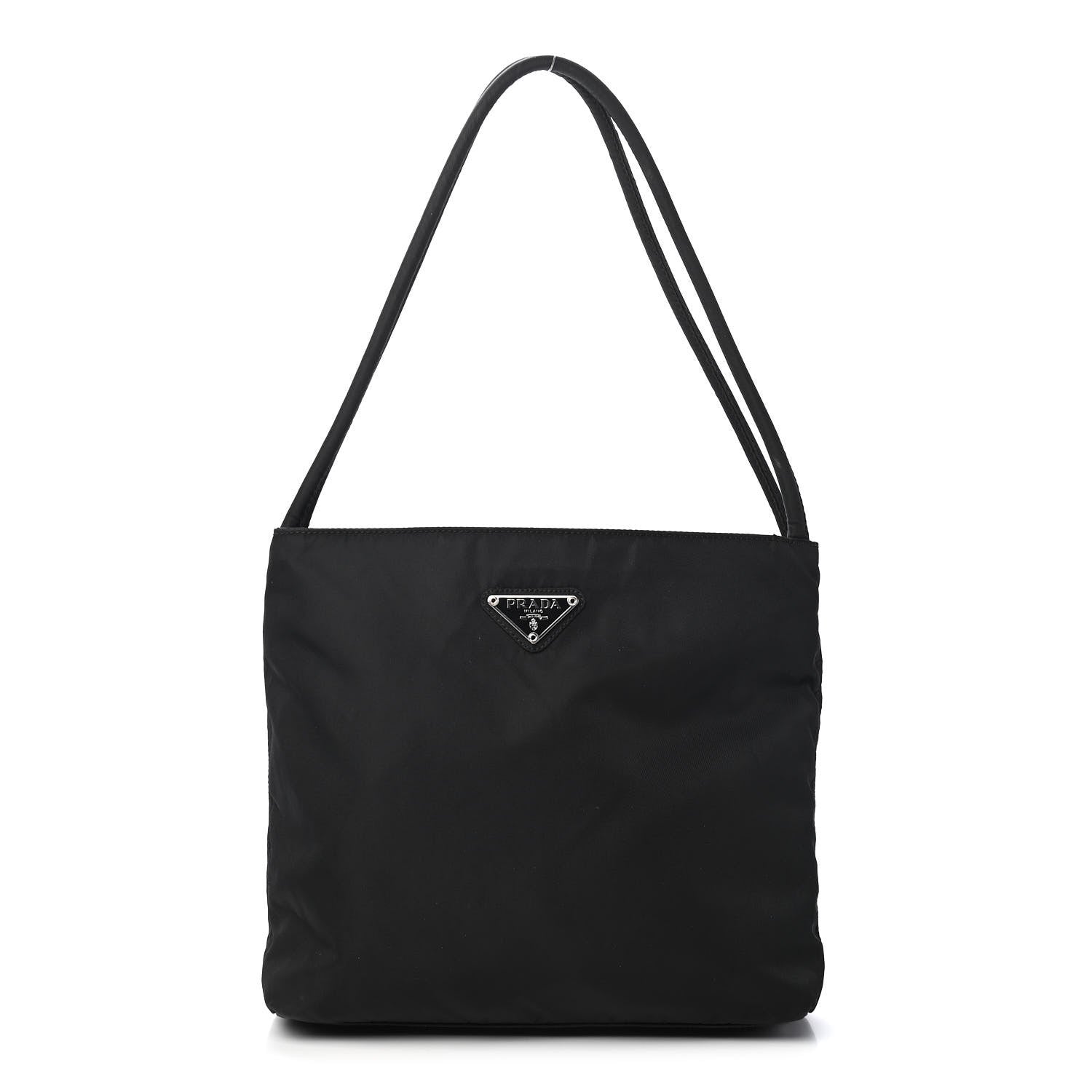 Prada Tessuto Nylon Shoulder Bag Black 1 of 9