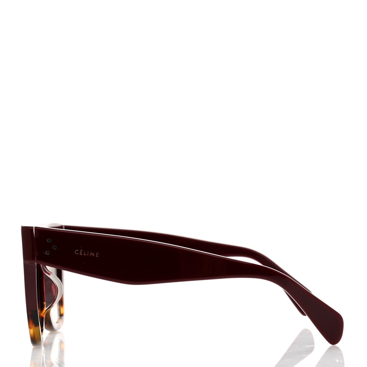 Celine Catherine Sunglasses CL 41098/F/S Burgundy Havana 3 of 7