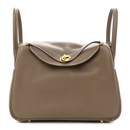 Hermes Taurillon Clemence Lindy 30 Etoupe 1 of 11