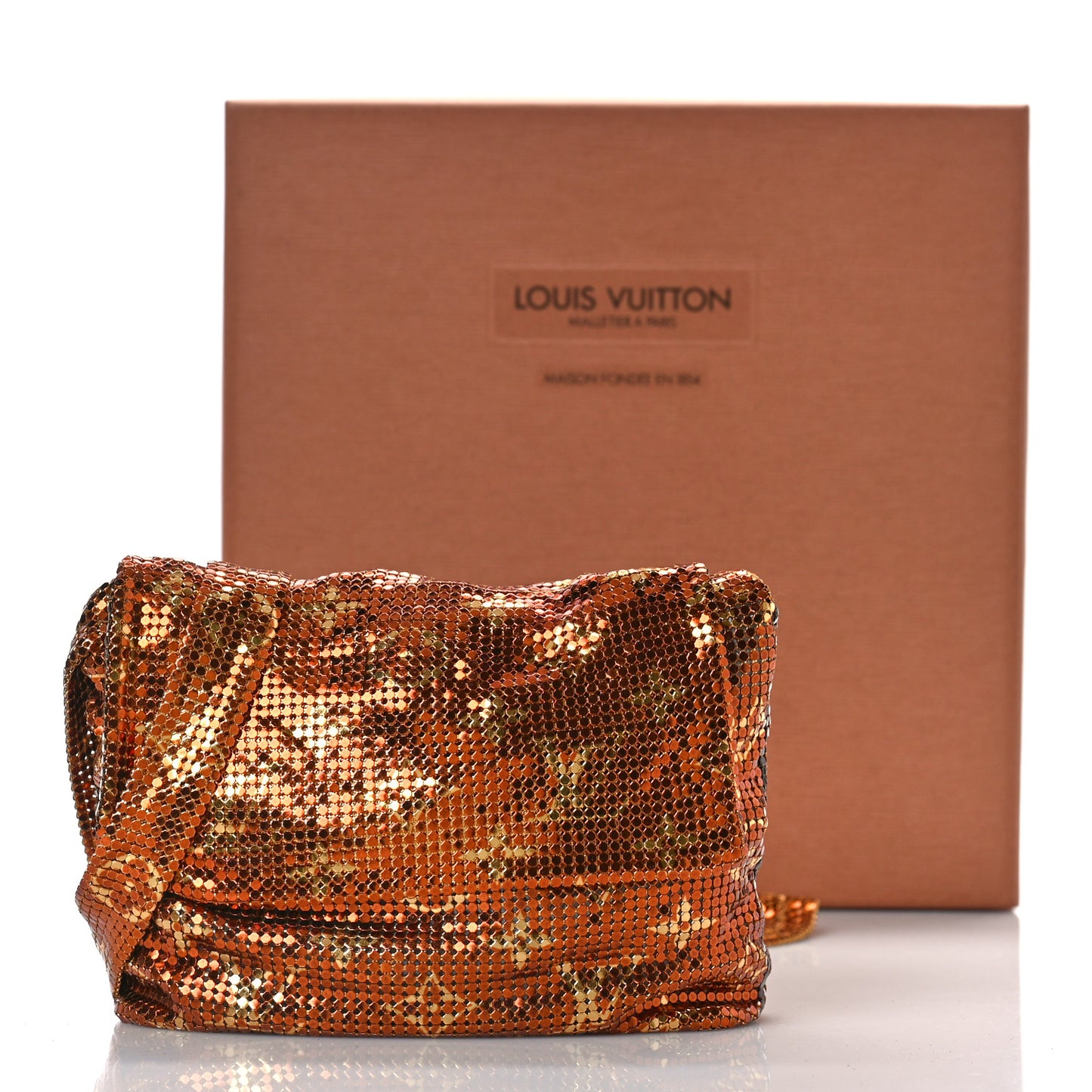 Monogram Mesh Metal Frances Gold