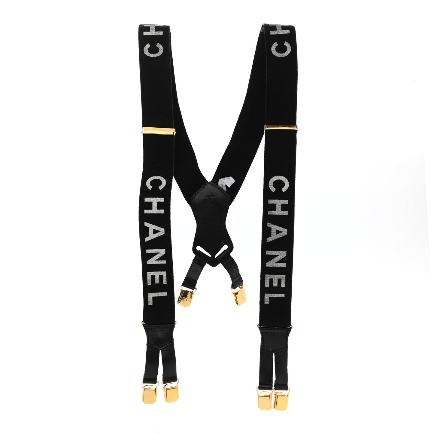 Logo Suspenders Black White