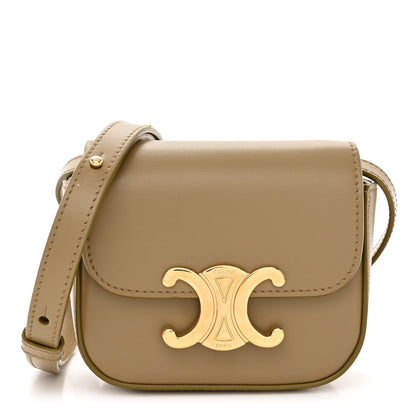 Celine Shiny Calfskin Mini Triomphe Olive 1 of 14