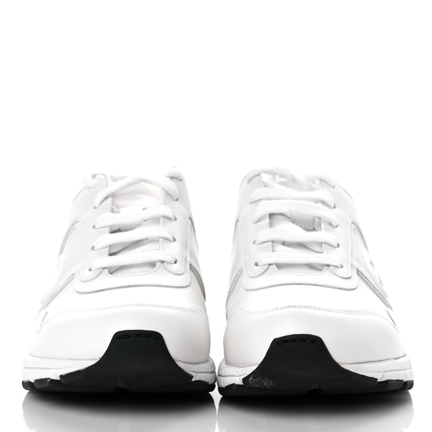 Gucci Calfskin Womens Interlocking G Sneakers 38 White 2 of 13