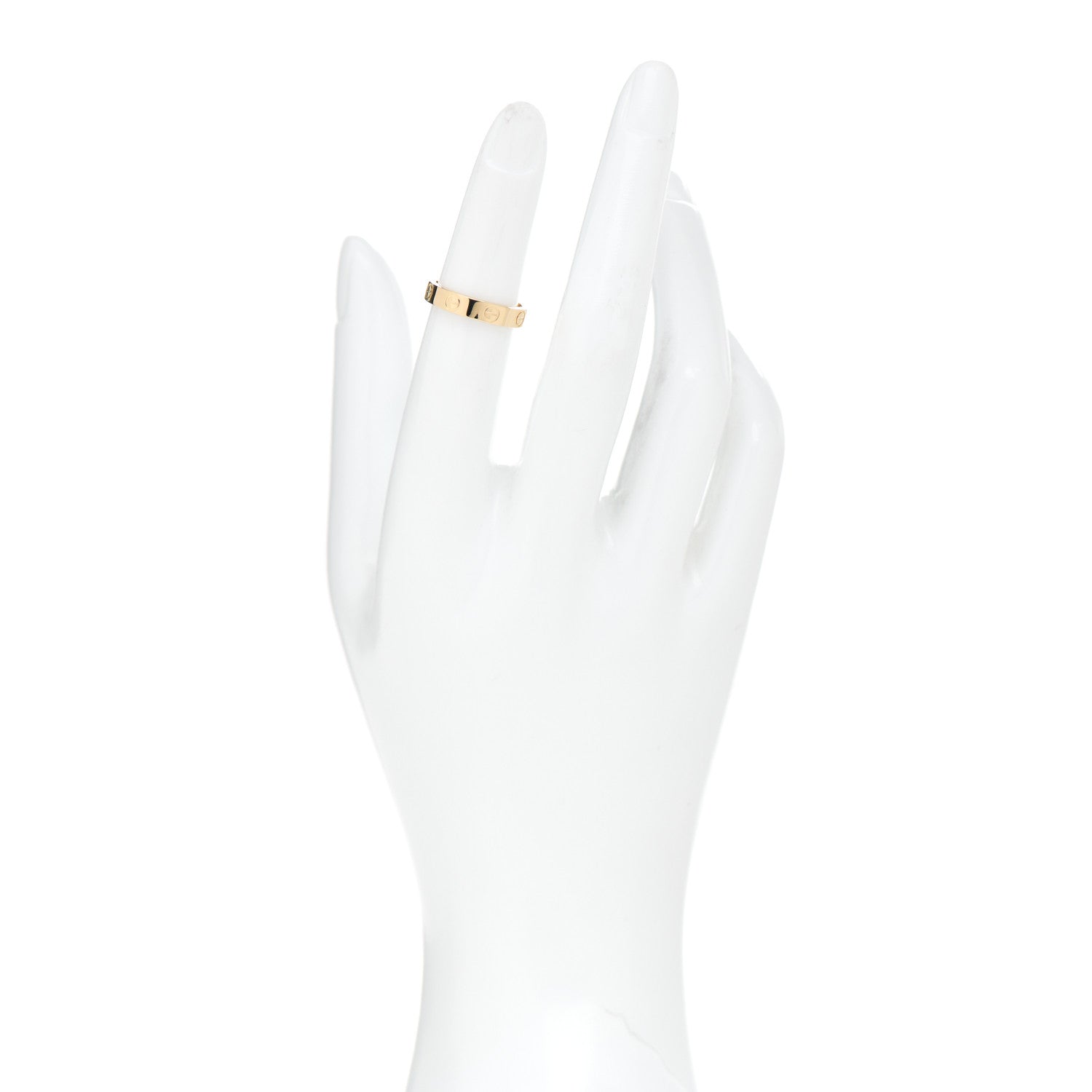 Cartier 18K Yellow Gold 3.5mm LOVE Wedding Band Ring 48 4.5 2 of 4